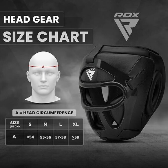 RDX Boxing Headgear MMA Muay Thai-Removable Face Grill, for Sparring- large - Picture 3 of 13